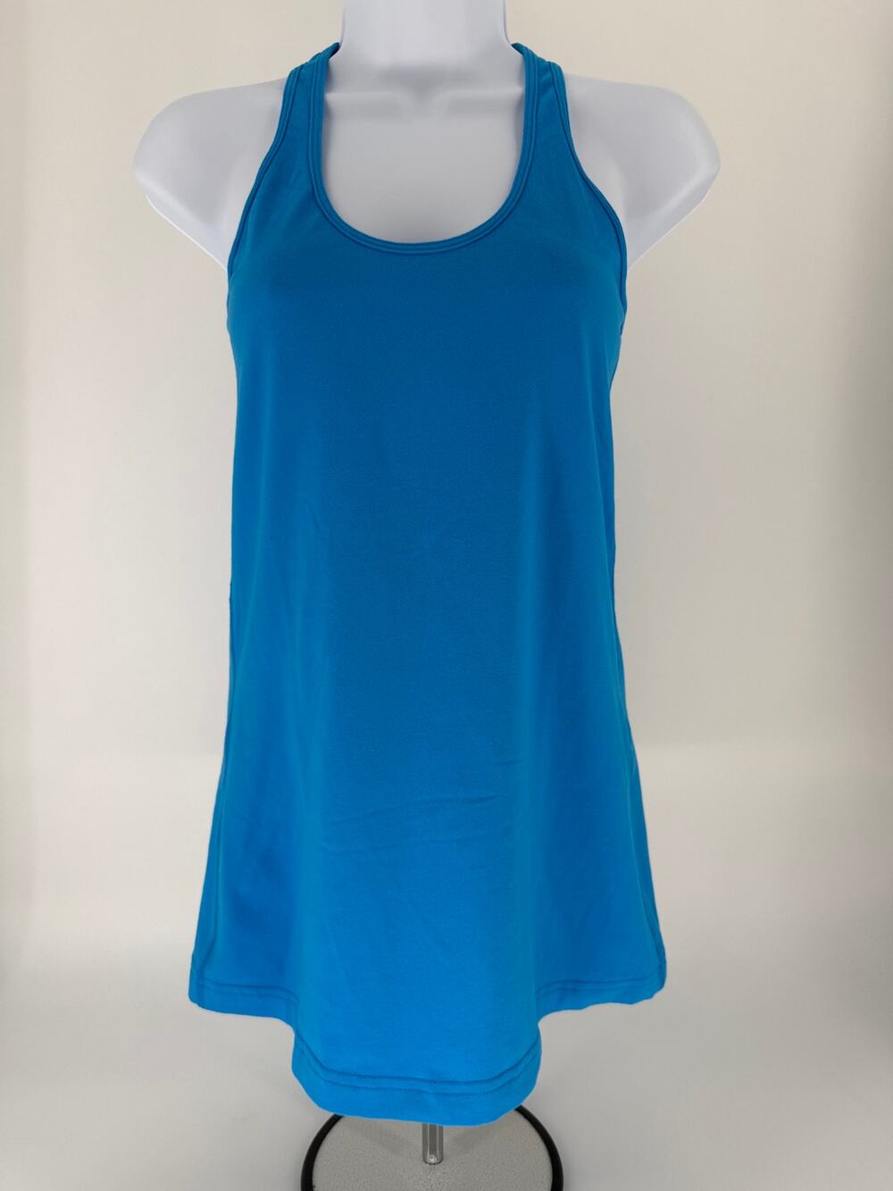 Lululemon Cool Racerback Extra Long Tank UV Surge Blue XS 2/4 Yoga